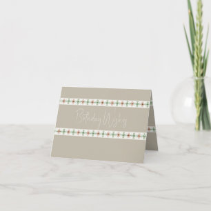 Peach Floral Pattern Card