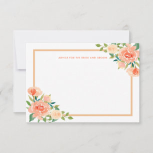 Peach Florals Border   Wedding Advice