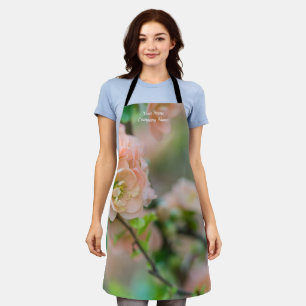 Peach Flowering Quince Apron