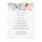 Peach Flowers Dusty Blue Wedding Information