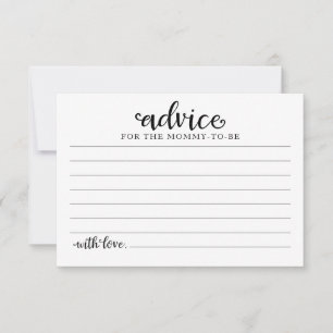 Peach Flowers Halloween Baby Shower Advice Cards