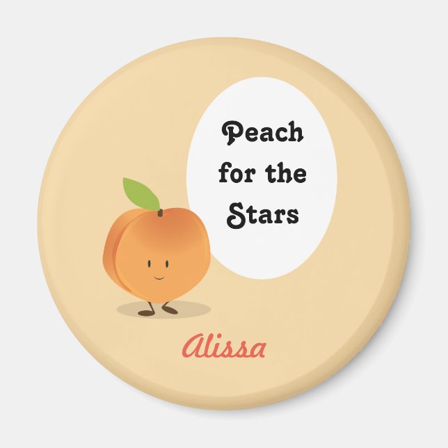 Peach for the Stars | Magnet (Front)