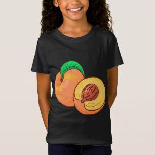 Peach Fruit Food Vegan Vegetarian T-Shirt