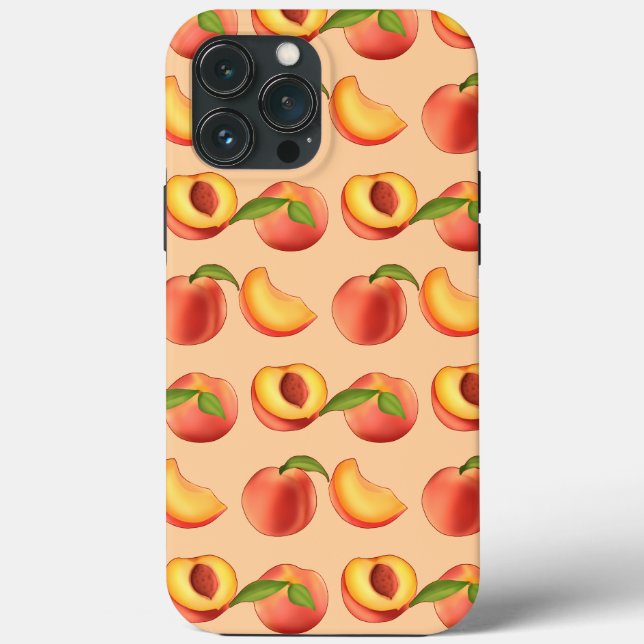 Peach Fruit Pattern Case-Mate iPhone Case (Back)