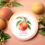 Peach Fuzz Baby Shower<br><div class="desc">Colour of the year 2024 peach fuzz baby shower coasters.</div>