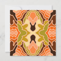 Peach Fuzz Boho Shabby Chic Geometric Abstract Art