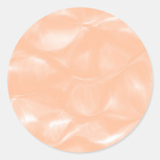Peach Fuzz Colour Watercolor Abstract Blur Pattern Classic Round Sticker