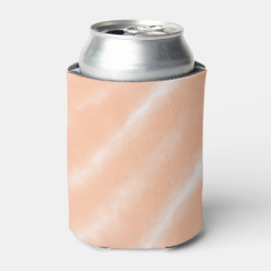 Peach Fuzz Colour Watercolor Abstract Pattern Can Cooler