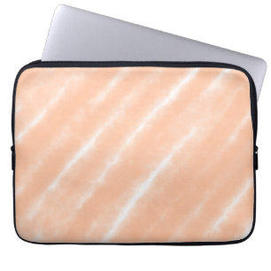 Peach Fuzz Colour Watercolor Abstract Pattern Laptop Sleeve