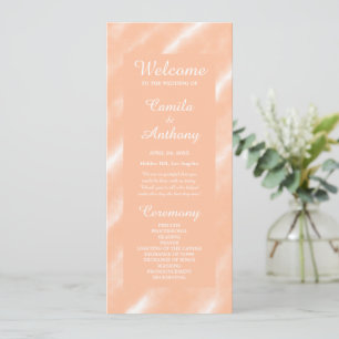 Peach Fuzz Colour Watercolor Abstract Pattern Programme