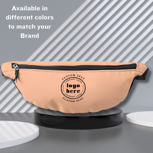Peach Fuzz Company Logo Business Promotional Bum Bags