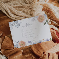 Peach Fuzz Dusty Blue Trendy Wedding