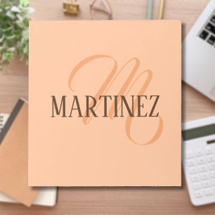 Peach Fuzz Elegant Personalised Name  Notepad