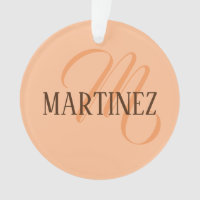 Peach Fuzz Elegant Personalised Name 