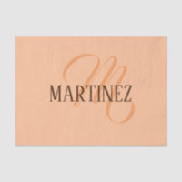 Peach Fuzz Elegant Personalised Name