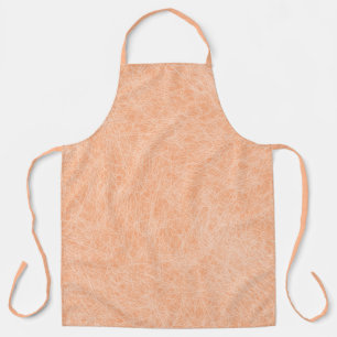 Peach Fuzz Faux Leather Apron
