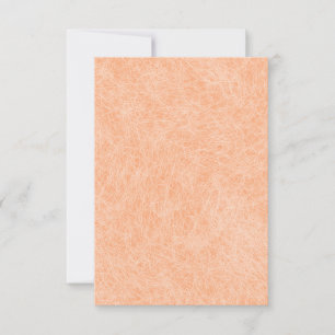 Peach Fuzz Faux Leather Card