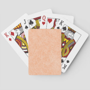 Peach Fuzz Faux Leather  Playing Cards
