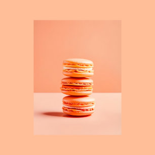 Peach Fuzz, Macaroons, Postcrossing Postcard