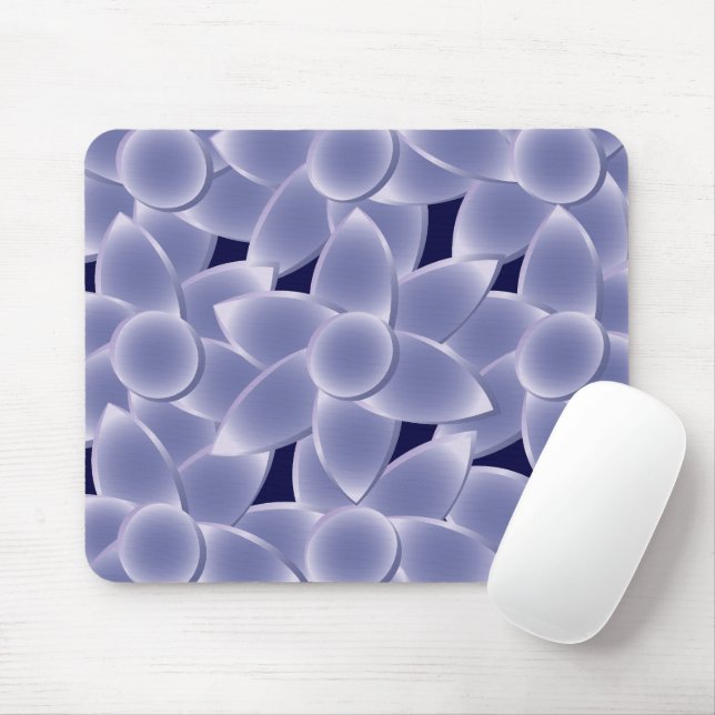 Peach fuzz seashell mouse pad (With Mouse)