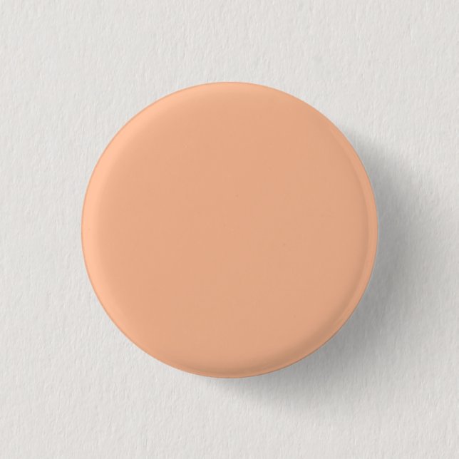 Peach Fuzz Solid Colour 3 Cm Round Badge (Front)