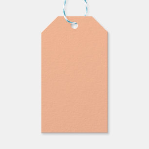 Peach Fuzz Solid Colour Gift Tags