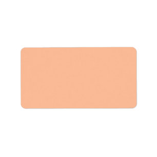 Peach Fuzz Solid Colour Label