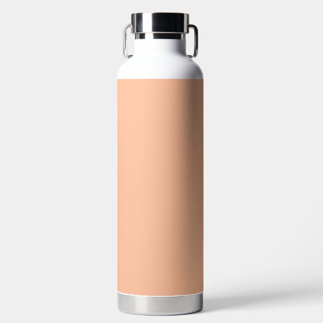 Peach Fuzz Solid Colour Water Bottle (Front)