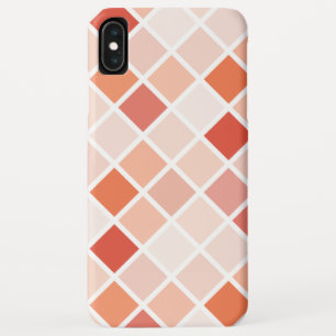 Peach Geometric Square Pattern Case-Mate iPhone Case