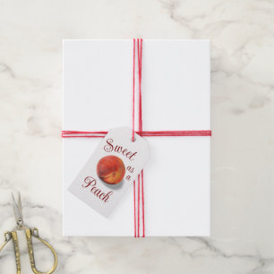 Peach Gift Tag