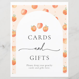 Peach Gifts Party Sign Peach Party