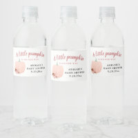 Peach Glitter Baby Shower A Little Pumpkin