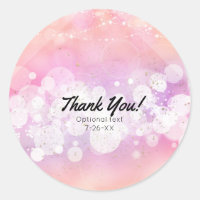 Peach Glow Sparkle Lights Glam Birthday Party