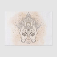 Peach & Gold Boho Lotus Flower Beauty