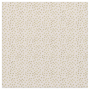Peach Gold Confetti Dots Fabric