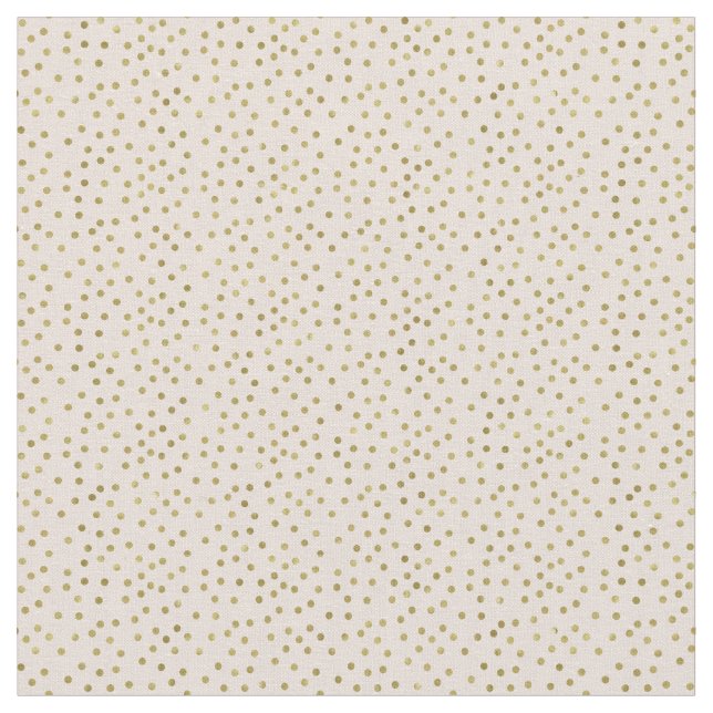 Peach Gold Confetti Dots Fabric (Close Up)
