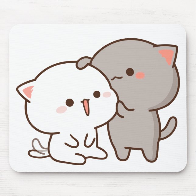 Peach Goma Love  Mouse Pads (Front)