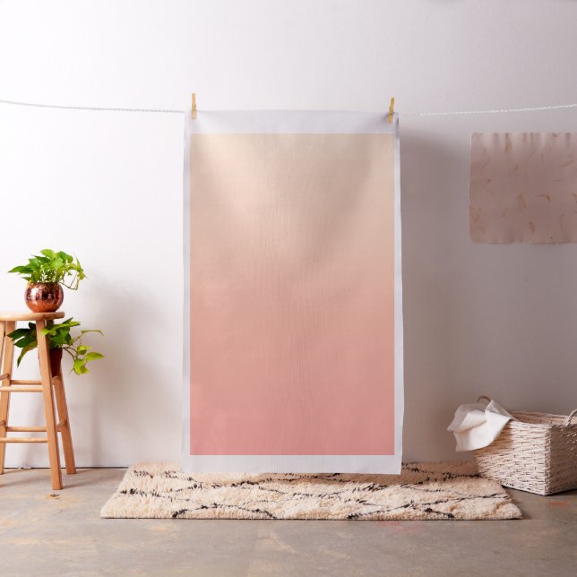 Peach Gradient Background Fabric (In Situ)