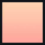 Peach Gradient Background Poster<br><div class="desc">Plain peach and pink gradient background.</div>