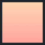 Peach Gradient Background Poster<br><div class="desc">Plain peach and pink gradient background.</div>
