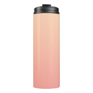 Peach Gradient Background Thermal Tumbler