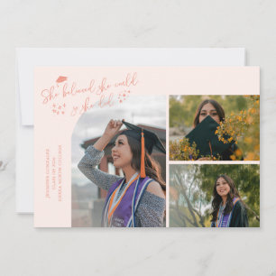 Peach Graduate She Believed Multi Photo Announcement
