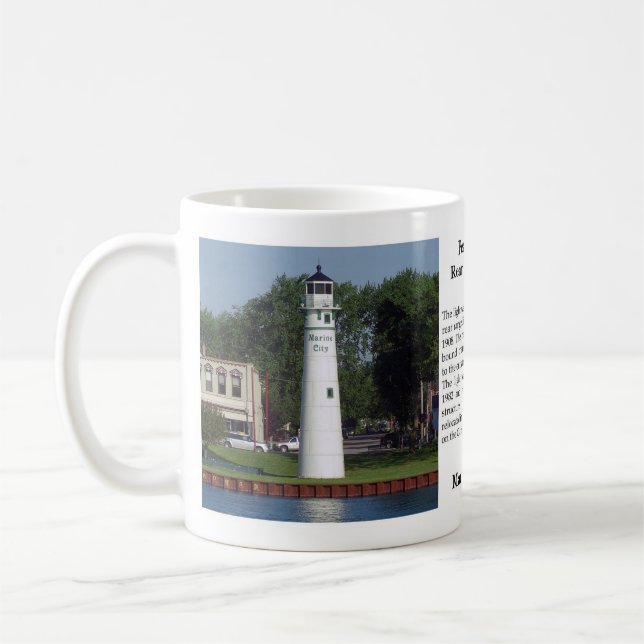 Peach Island Rear Range Light mug (Left)