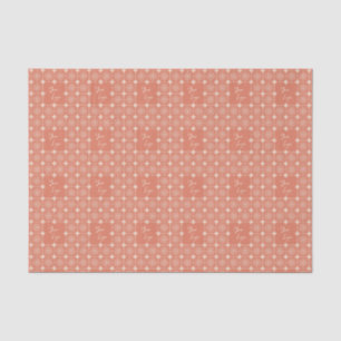 Peach Ivory Geometric Business Logo Tissue Paper