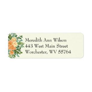 Peach Ivory Wedding Vintage Rose