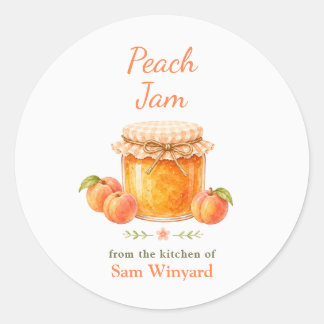 Peach Jam Homemade Kitchen Label