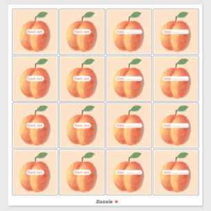 Peach Jam Labels Vinyl Sticker Sheet