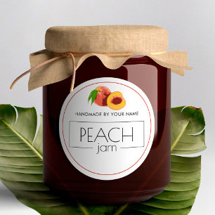 Peach Jam Small Product Label Stickers