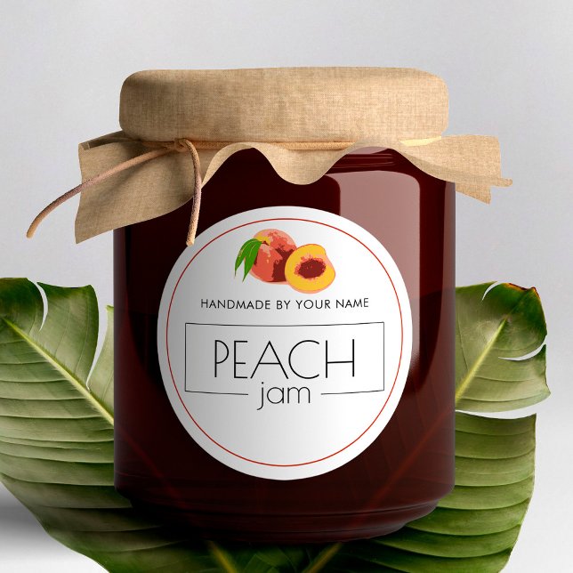 Peach Jam Small Product Label Stickers  (Creator Uploaded)