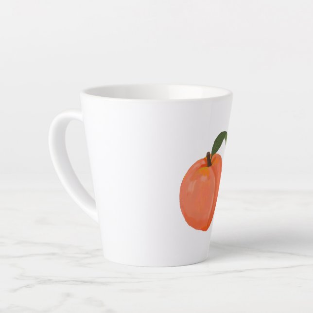 Peach Latte Mug (Left Angle)